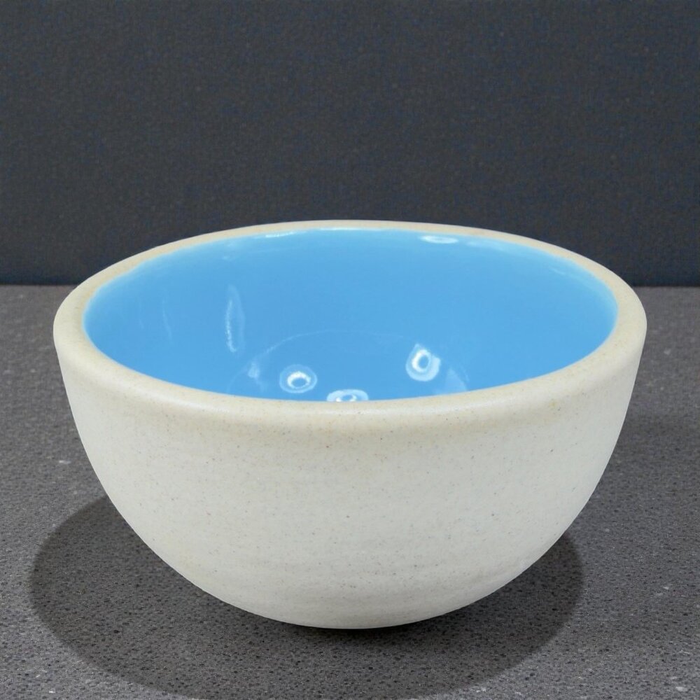 Pigeon Forge Pottery Round‎ Robin Egg Blue Glaze Interior 4.75inch Bowl Dish VTG